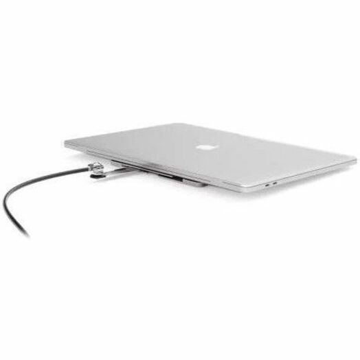 Compulocks Blade Universal Lock Slot Adapter with Keyed Cable Lock Silver