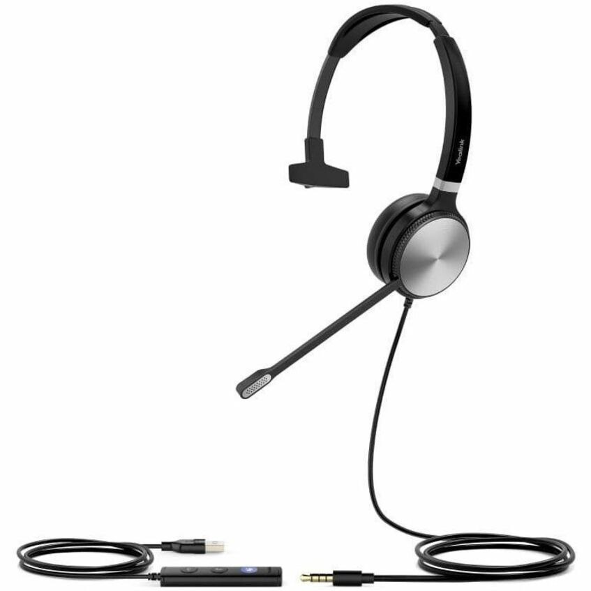 Yealink UH36 Mono Wideband Noise Cancelling Headset - USB / 3.5mm Connections