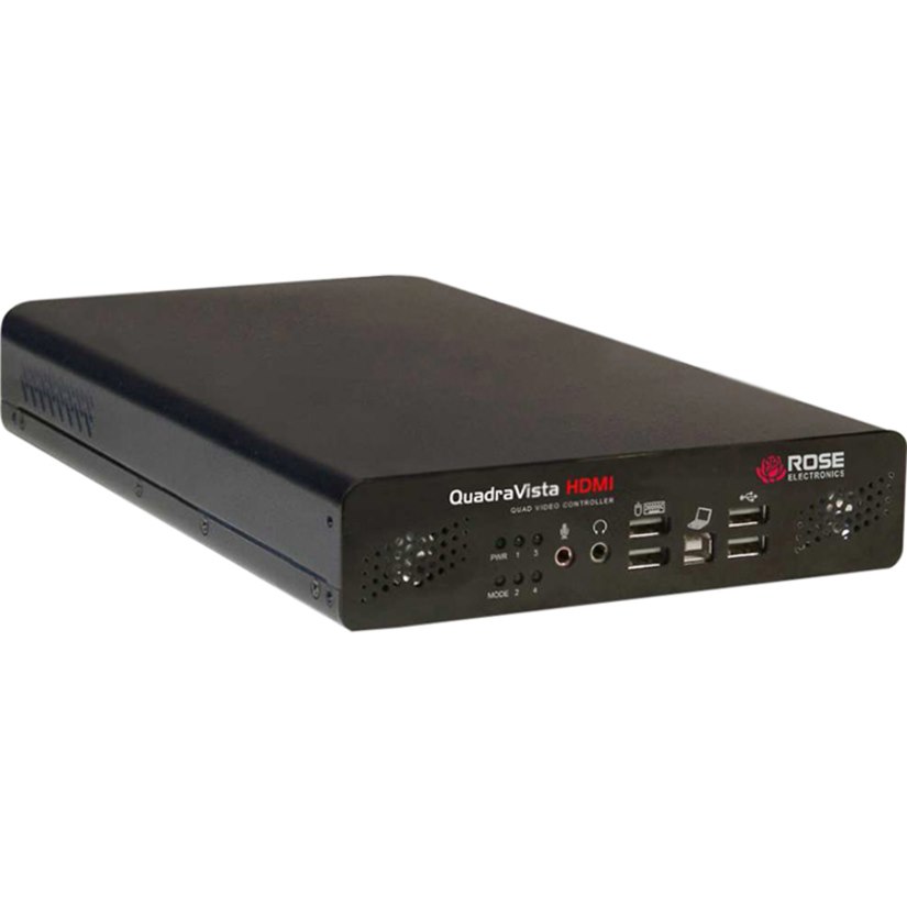 Rose Electronics QuadraVista, Quad Video KVM Switch, 1 KVM to 4 CPUs