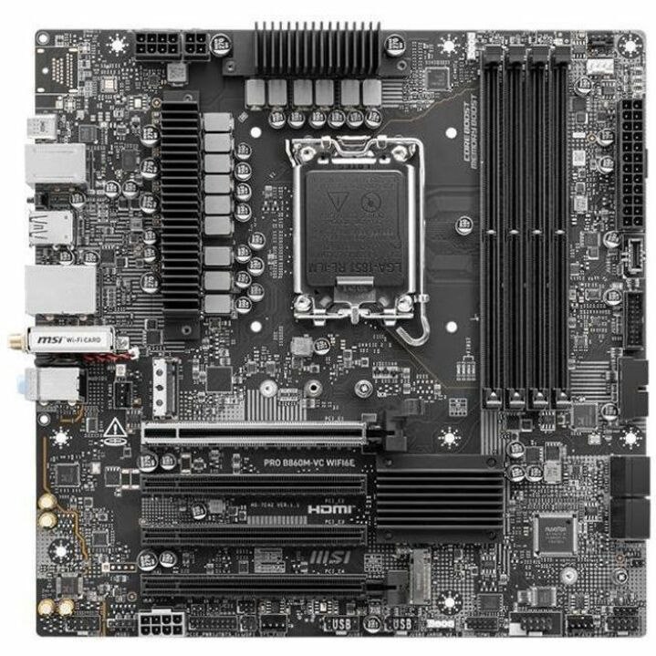 MSI B860M-VC WIFI6E Gaming Desktop Motherboard - Intel B860 Chipset - Socket LGA-1851 - Micro ATX