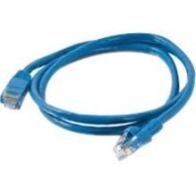 Quiktron Q-Series Patch Cords, CAT5E, Booted, Blue, 7 FT