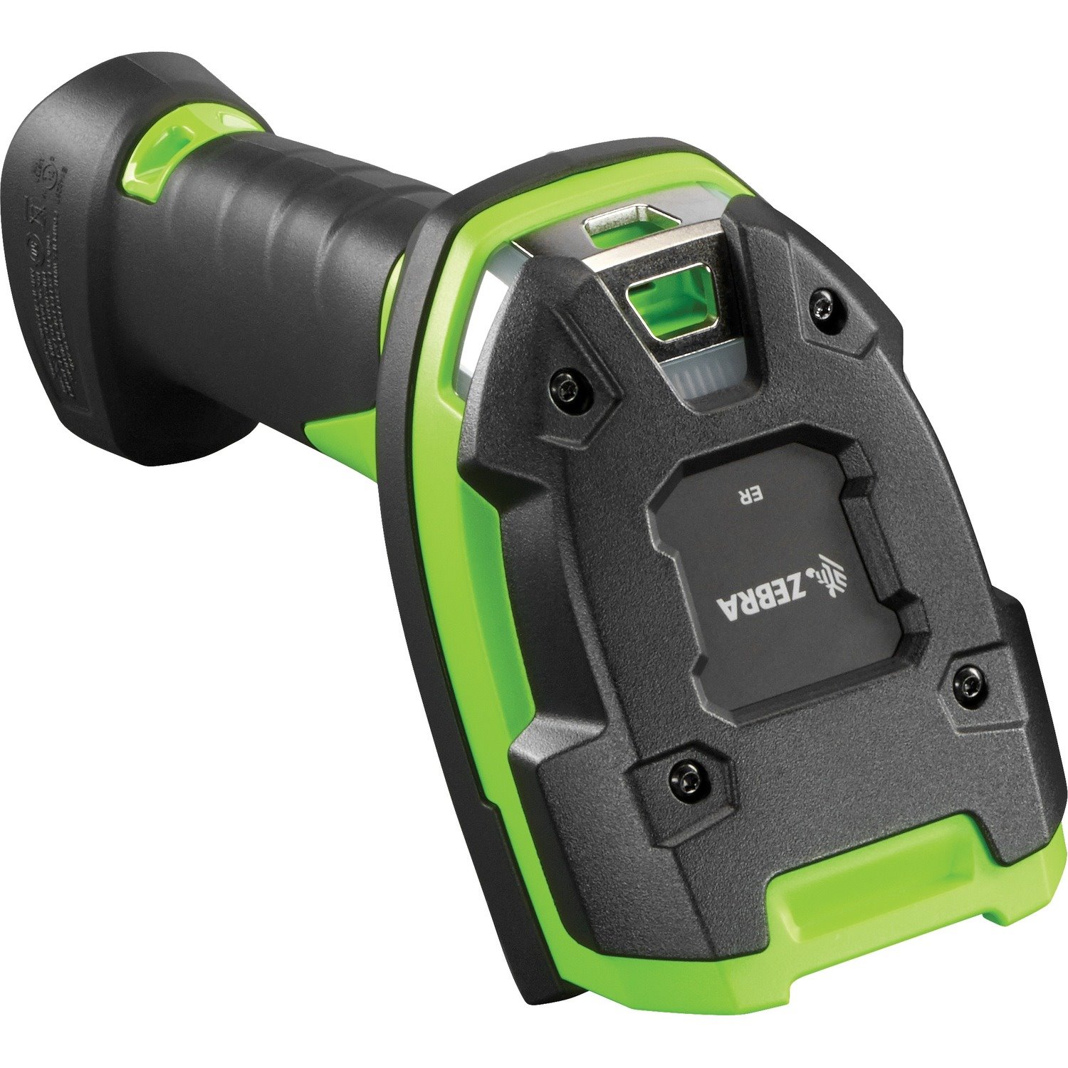 Zebra DS3678-ER Rugged Industrial, Warehouse Handheld Barcode Scanner Kit - Wireless Connectivity - Industrial Green - USB Cable Included