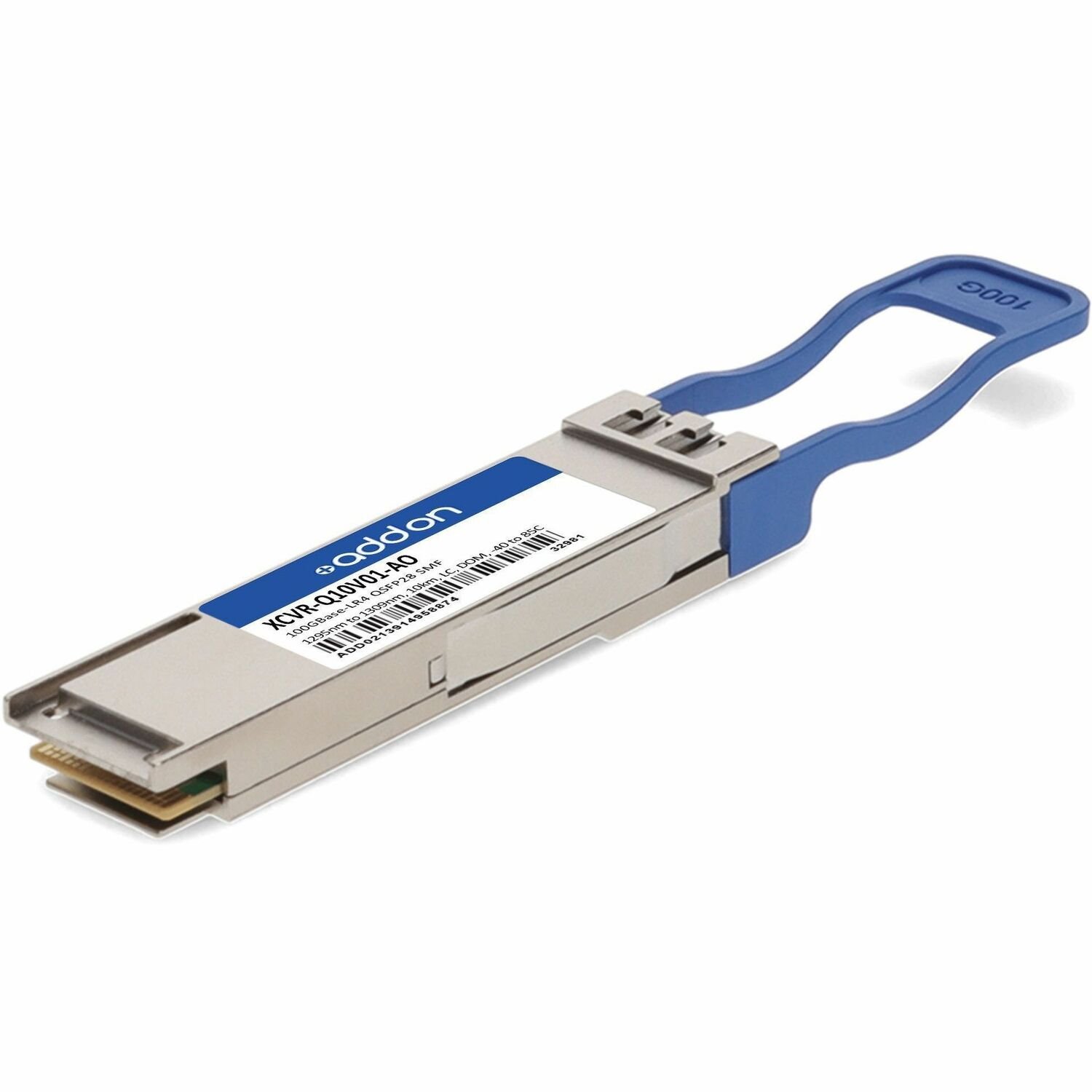 AddOn Ciena&reg; XCVR-Q10V01 Compatible TAA 100GBase-LR4 QSFP28 Transceiver (SMF, 1295nm to 1309nm, 10km, LC, DOM, -40 to 85C)