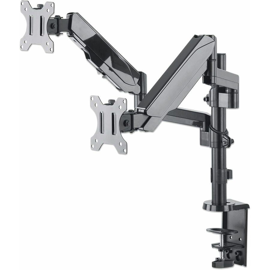 Manhattan Universal Gas Spring Dual Monitor Mount For 17"-32" Displays
