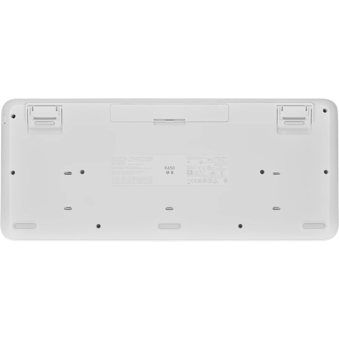 Logitech Signature K650 Keyboard - Wireless Connectivity - USB Interface - English - Off White, White