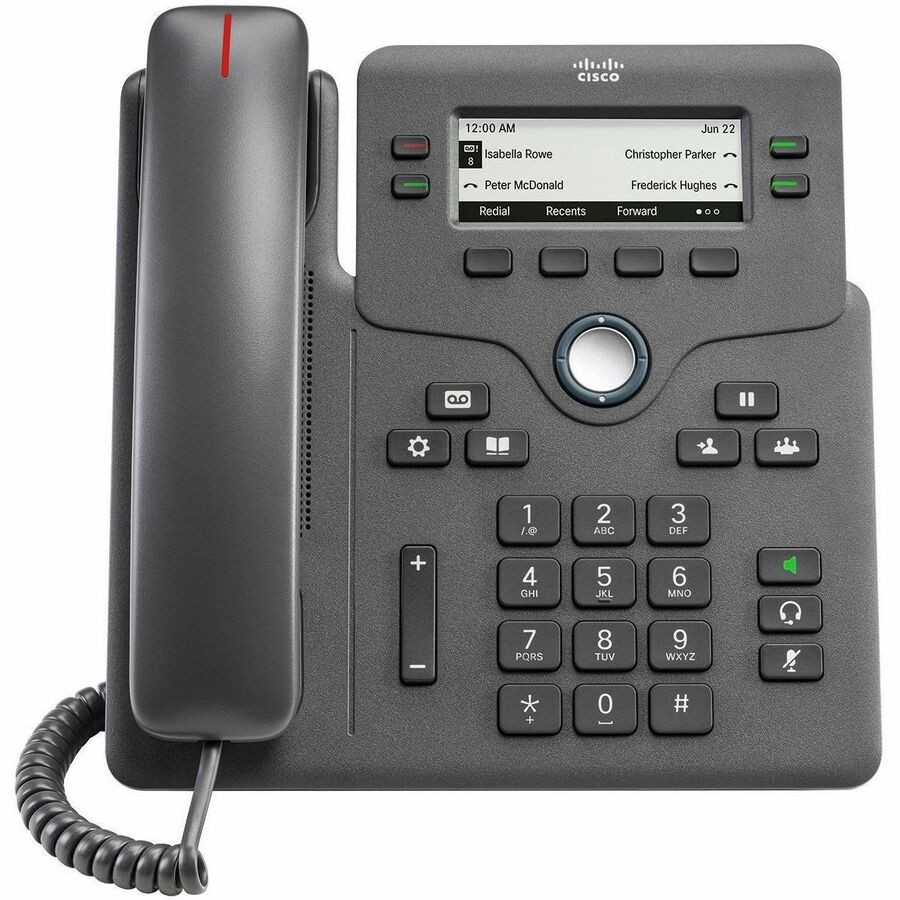 Cisco 6861 IP Phone - Refurbished - Corded - Corded/Cordless - Wi-Fi - Wall Mountable