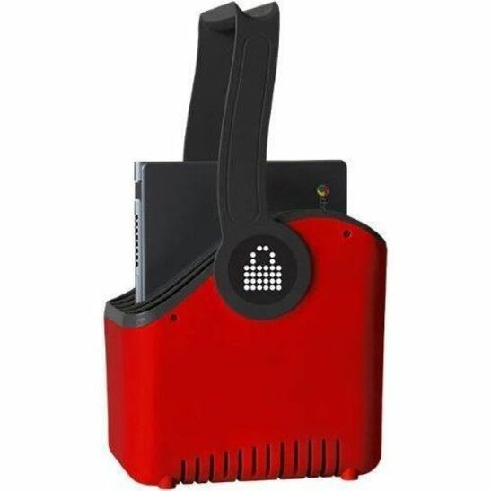 LocknCharge 5-Slot Large Plastic Device Basket, Red