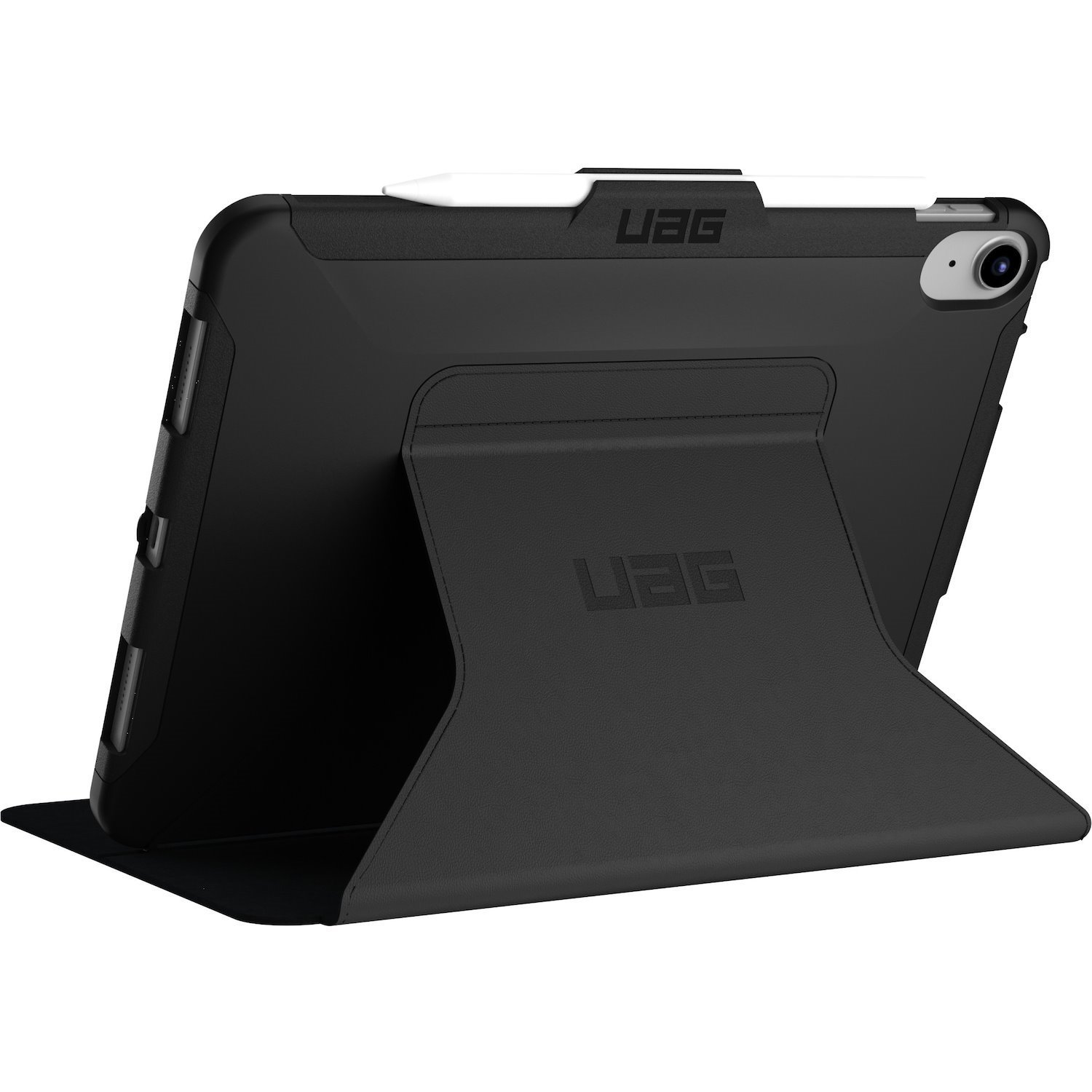 Urban Armor Gear Scout Carrying Case (Folio) for 10.9" Apple iPad (11th Generation), iPad (10th Generation), iPad (2022) Tablet, Apple Pencil, Stylus - Black