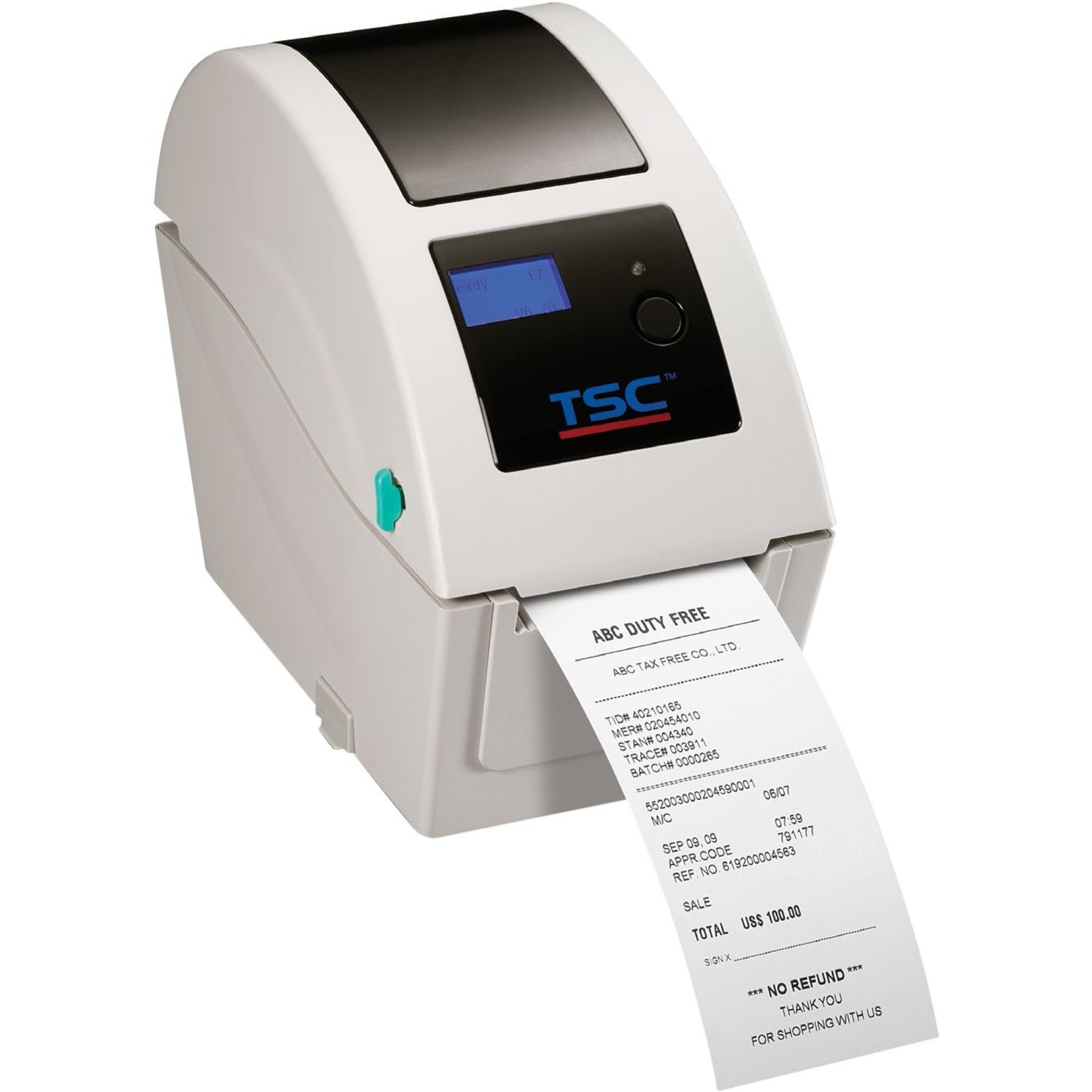 Printronix Auto ID TDP-225 Desktop, Healthcare, Retail, Asset Tracking Direct Thermal Printer - Monochrome - Wall Mount - Label Print - USB - USB Host - Serial - With Cutter