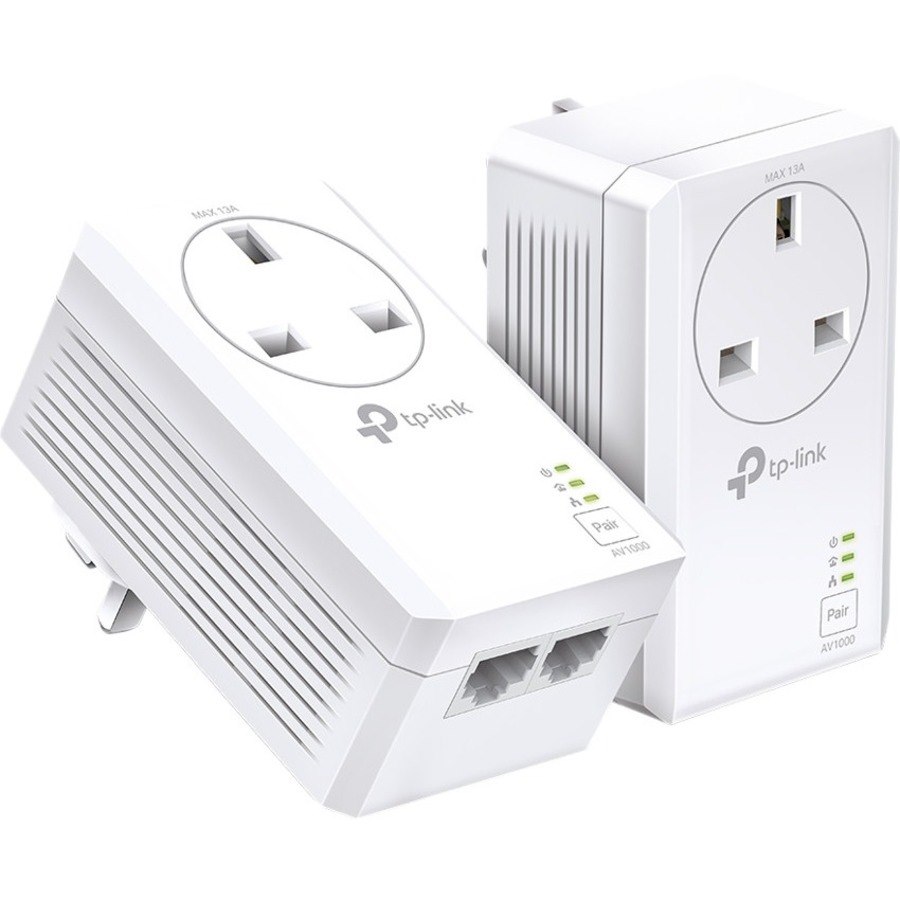TP-Link AV1000 2-Port Gigabit Passthrough Powerline Starter Kit
