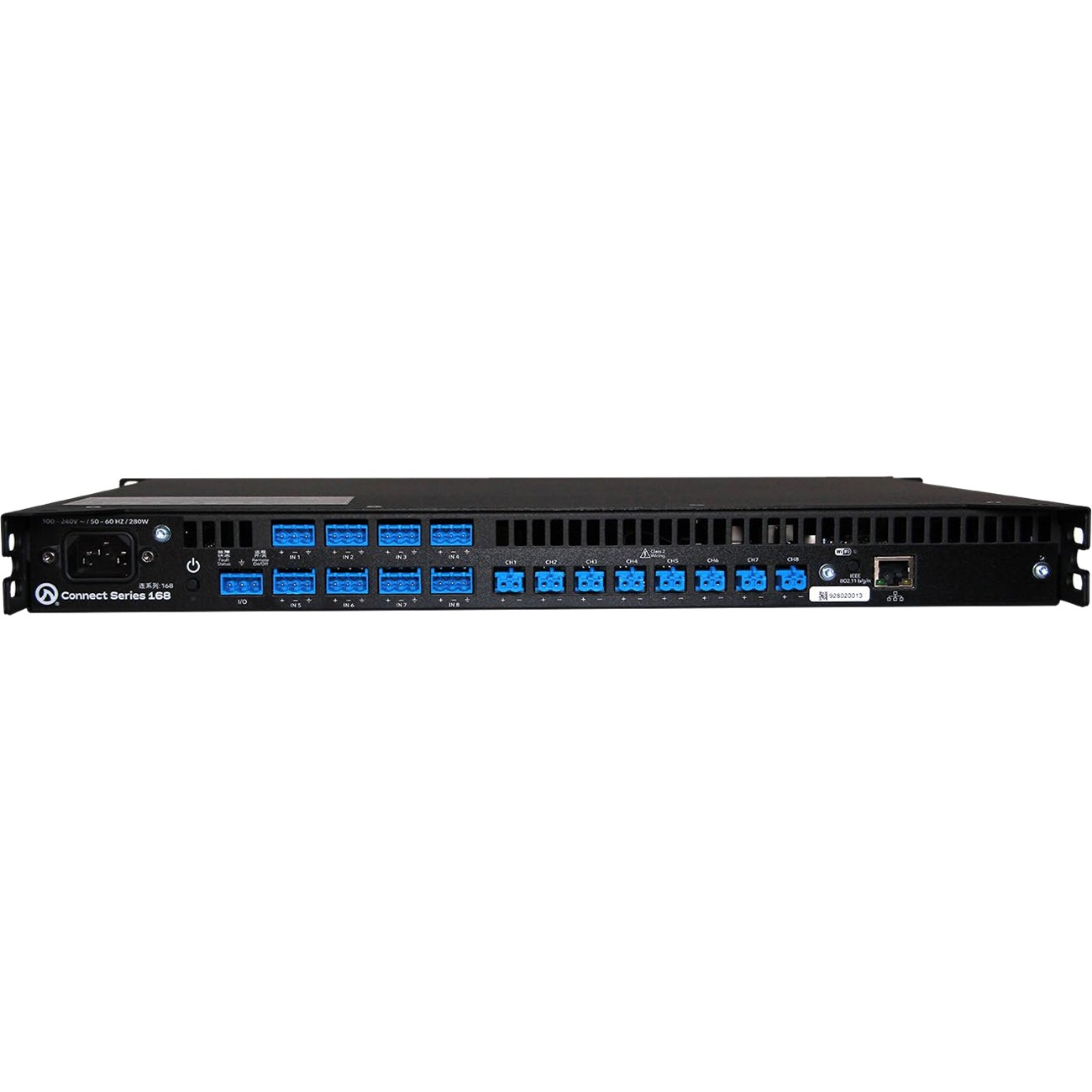 LEA Professional Connect 168 Amplifier - 1280 W RMS - 8 Channel