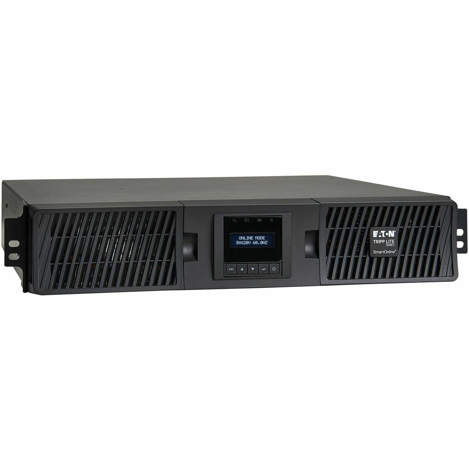 Eaton Tripp Lite Series SmartOnline 3000VA 2700W 120V Double-Conversion Sine Wave UPS - 7 Outlets, Extended Run, Network Card Option, LCD, USB, DB9, 2U Rack/Tower, TAA