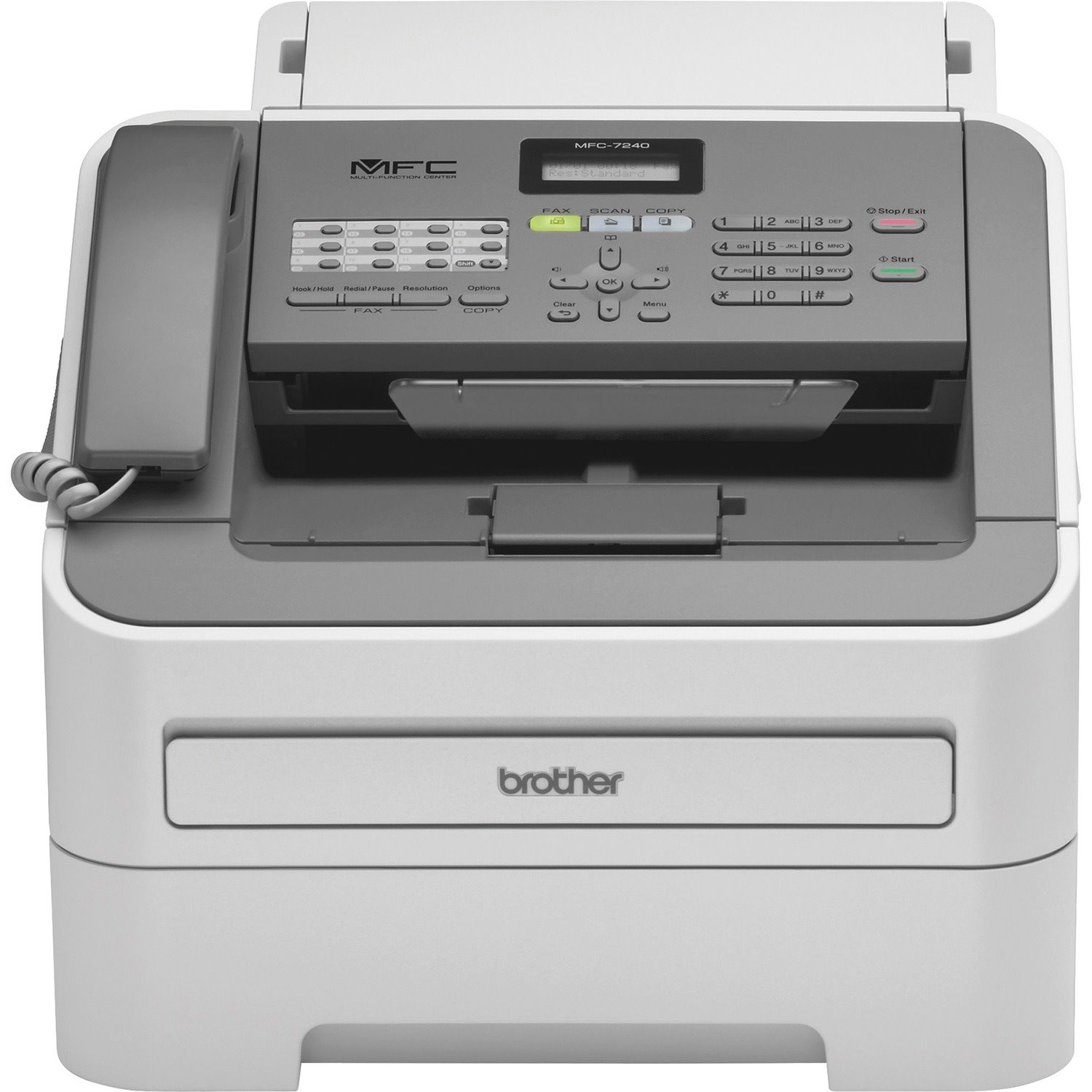 Brother MFC-7240 Wired Laser Multifunction Printer - Monochrome - Black