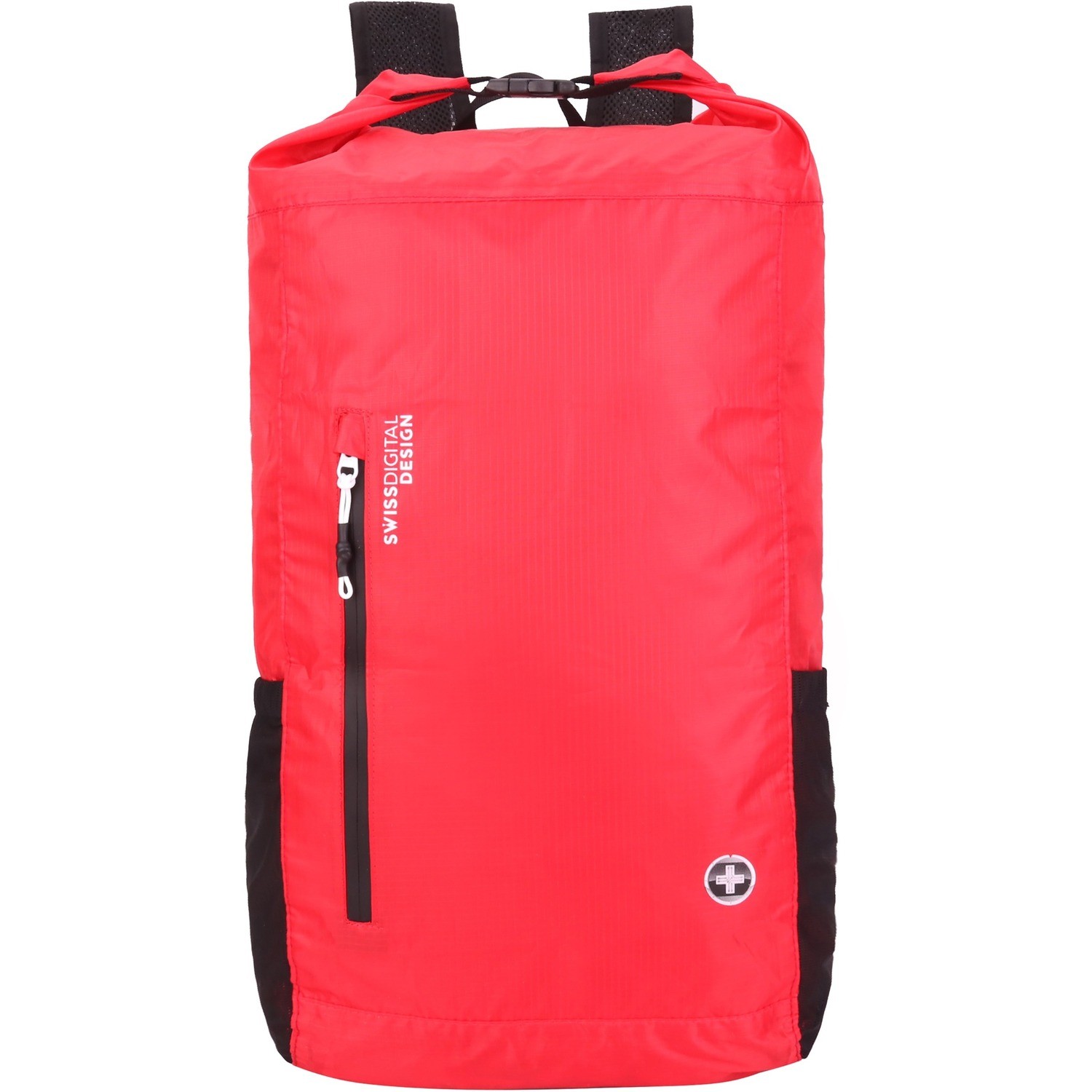Swissdigital Design Goose SD1594-42 Carrying Case (Backpack) for 16" Apple iPad Notebook, Tablet, Accessories, MacBook Pro, Cell Phone - Red