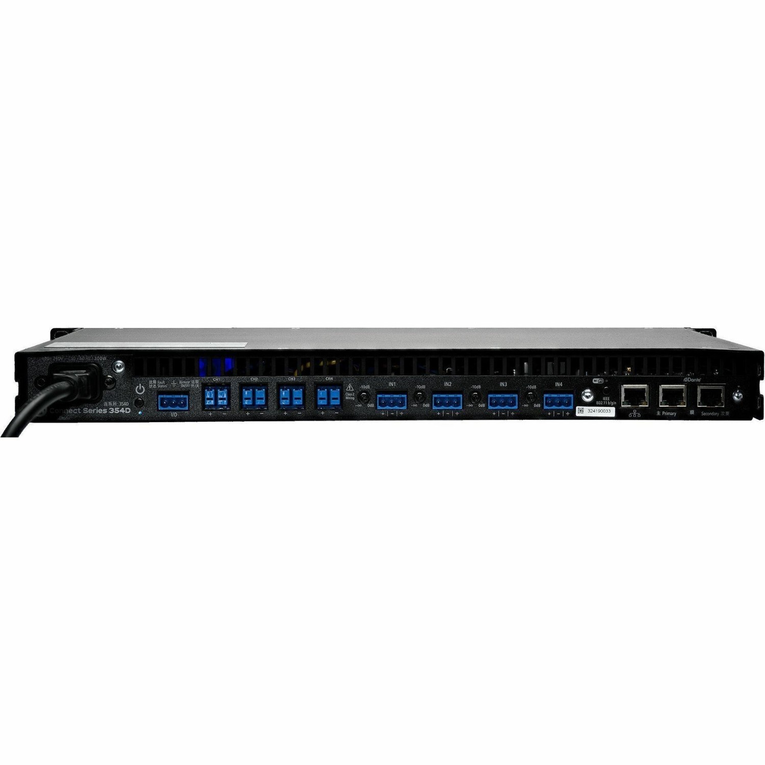 LEA Professional Connect 354D-ADSP Amplifier - 1400 W RMS - 4 Channel
