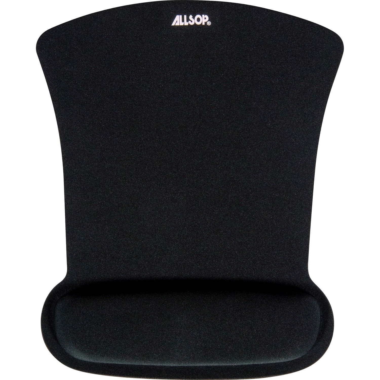 Allsop Ergoprene Gel Mouse Pad With Wrist Rest, Black