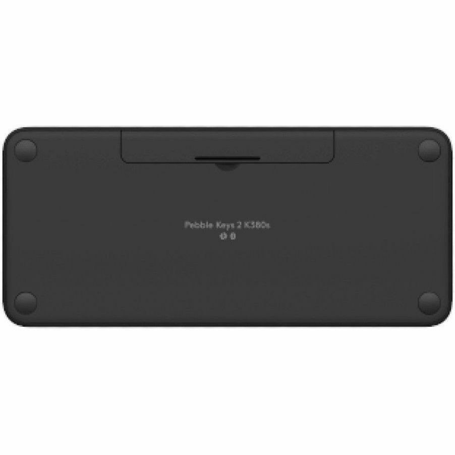 Logitech Pebble Keys 2 K380s Keyboard - Wireless Connectivity - USB Interface - English - Tonal Graphite