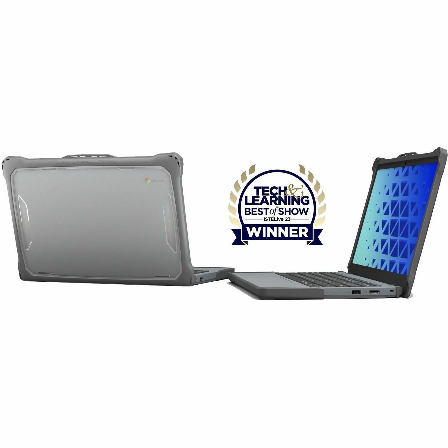 MAXCases Extreme Shell-F2 Slide Case for Lenovo 14e G3 14" (Gray/Clear)