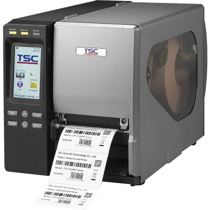 Printronix Auto ID TTP-2410MT Desktop Direct Thermal/Thermal Transfer Printer - Monochrome - Label Print - USB - Serial - Parallel