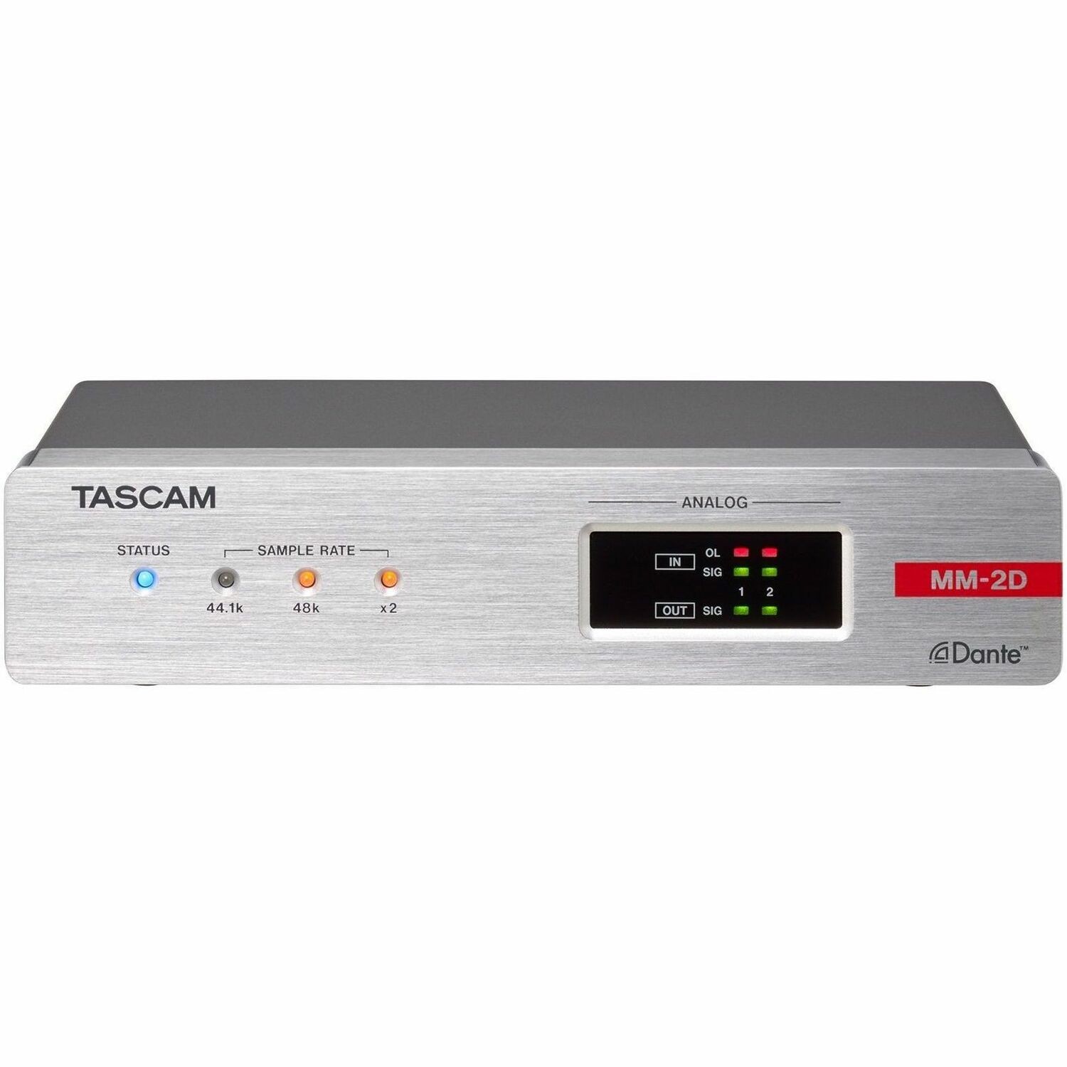 TASCAM 2-Channel Mic/Line Input/Output Dante Converter with built-in DSP Mixer