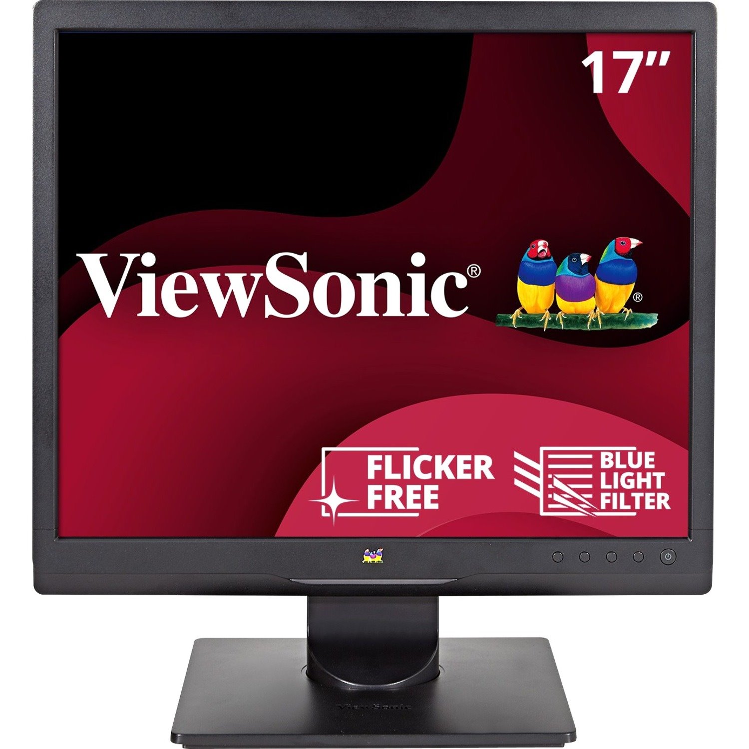 ViewSonic VA708A 17 Inch 1024p LED Monitor with 100% sRGB Color Correction and 5:4 Aspect Ratio