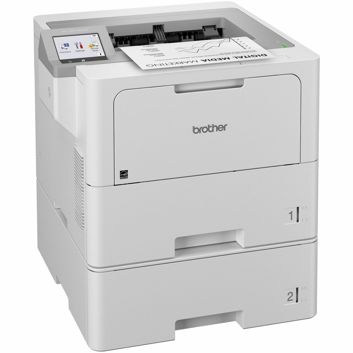 Brother HL-L6415DWT Desktop Wireless Laser Printer - Monochrome
