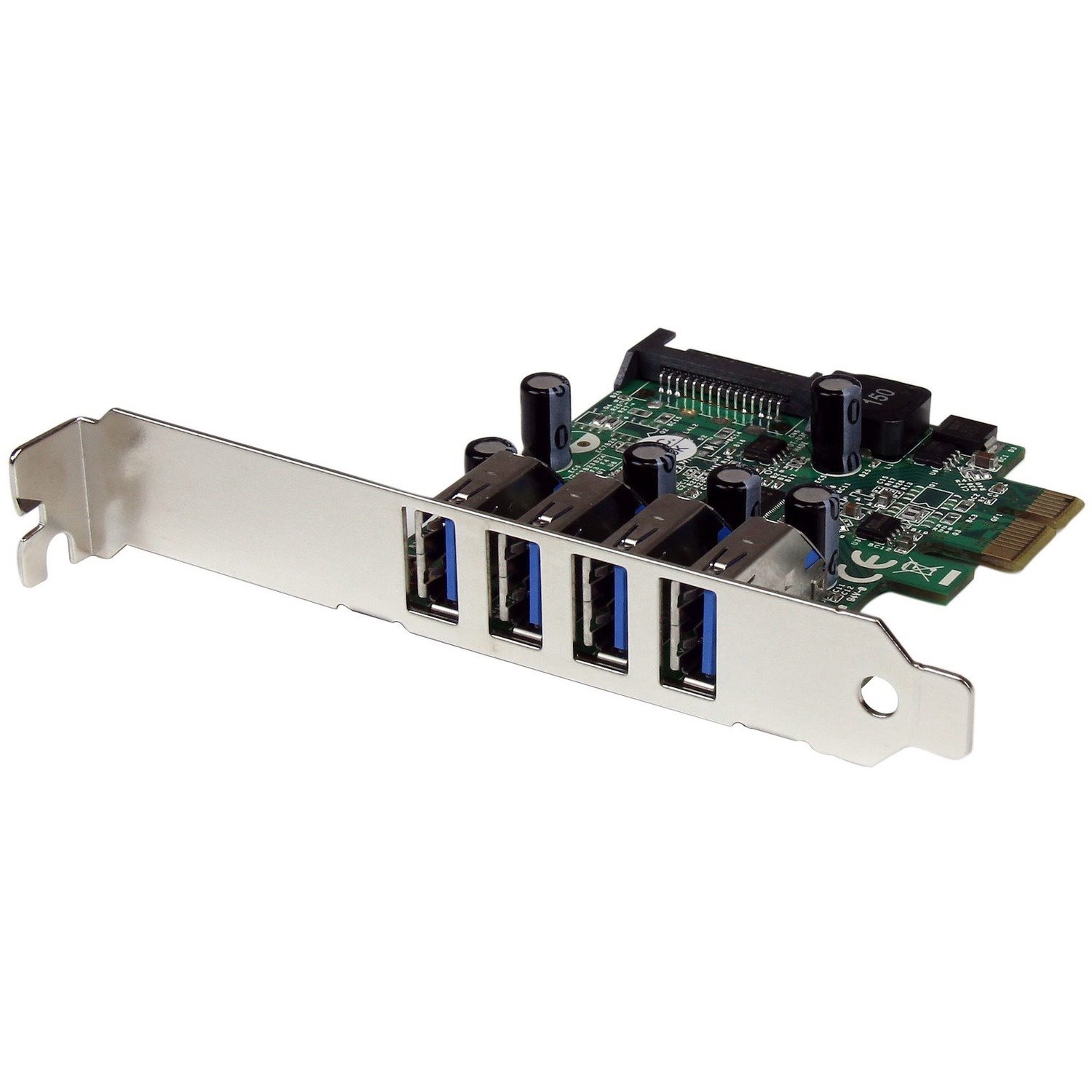 StarTech.com USB Adapter - PCI Express x1 - 5 GB/s - Plug-in Card - Green - TAA Compliant