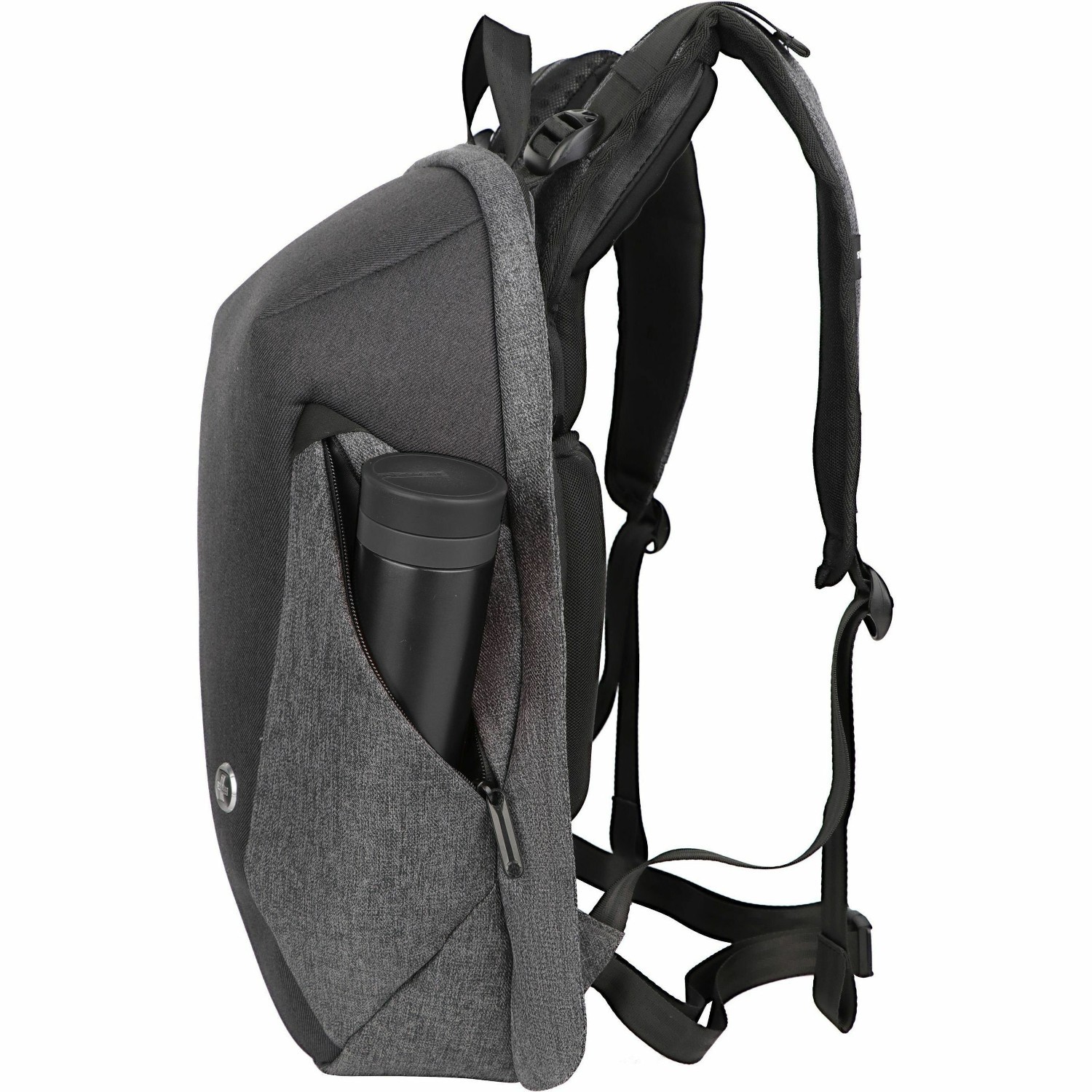 Swissdigital COSMO 3.0 Massage Backpack - Durable, TSA-Approved Bag with Patented Massage System, USB Charging Port, RFID Protection, Padded Laptop Compartment, Fits up to 16" Laptop, iPad/Tablet Compartment, Trolley Sleeve, Water Bottle Holders, Multifunction Pockets, Ergonomic Straps, and Breathable Back Panel