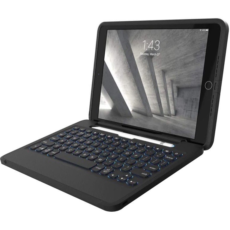 ZAGG Rugged Book Durable, Magnetic-hinged Keyboard-10.5 iPad Pro/10.2 iPad