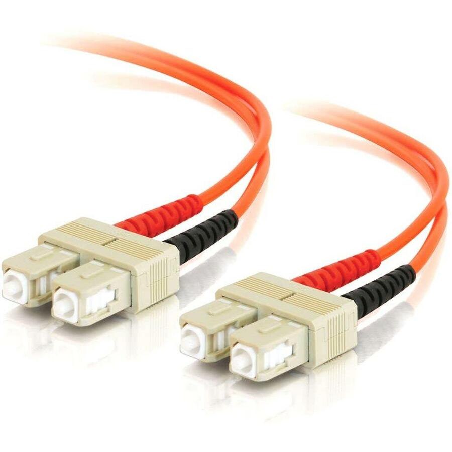 Cables To Go C2G SC-SC 62.5/125 Om1 Duplex Multimode Fiber Optic Cable, Orange, 5M, Taa
