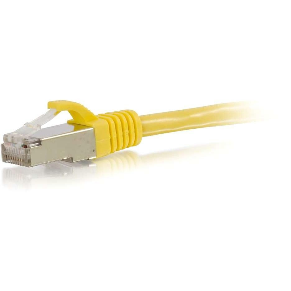 Cables To Go C2G Cat6 Snagless Shielded (STP) Network Patch Cable, Yellow, 14FT
