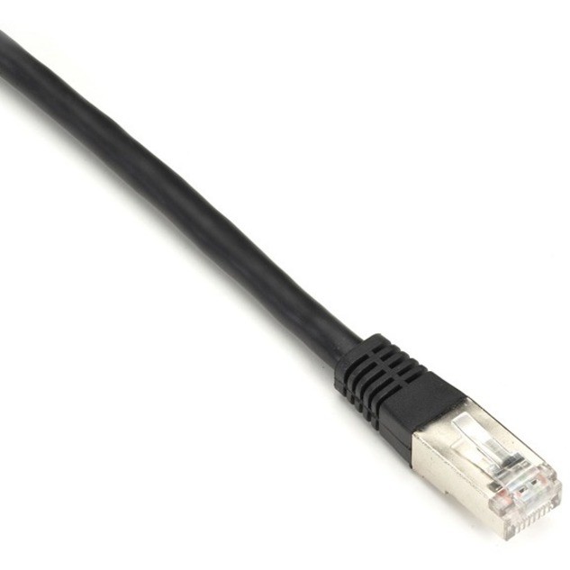 Black Box CAT6 250-MHz Stranded Patch Cable Slim Molded Boot - S/FTP, CM PVC, Black, 10FT
