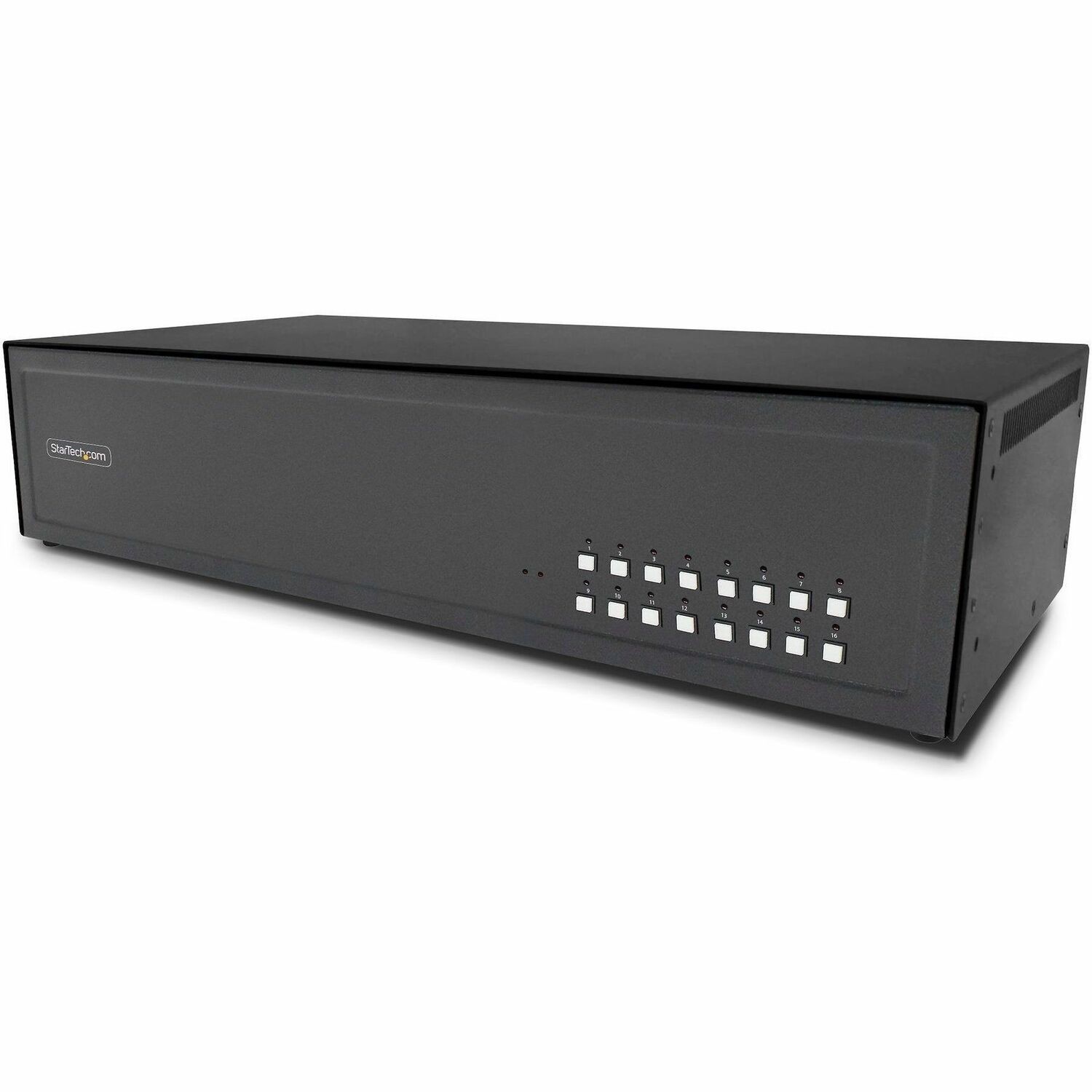 StarTech Secure 16-Port KVM Switch, DVI, NIAP 4.0, Metal Housing, CAC Port, Made in the USA