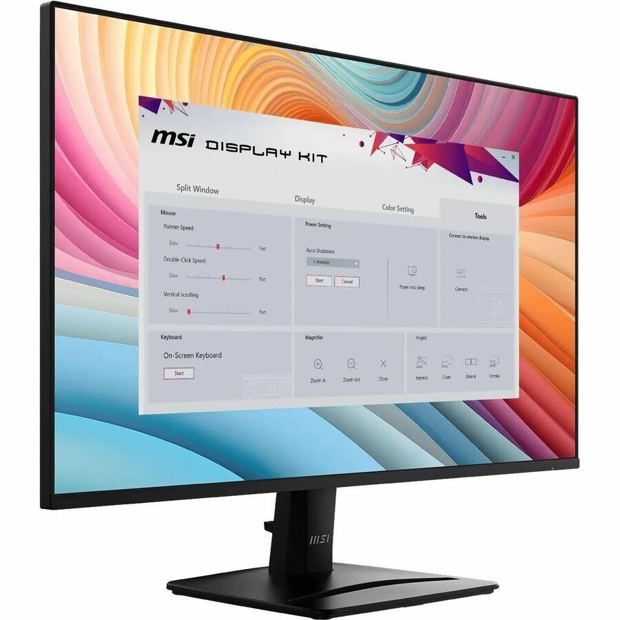 MSI PRO MP275 E2 - PROMP275E2 - Business Productivity Monitor - 27" IPS FHD 120Hz Adaptive-Sync Display - HDMI - DisplayPort