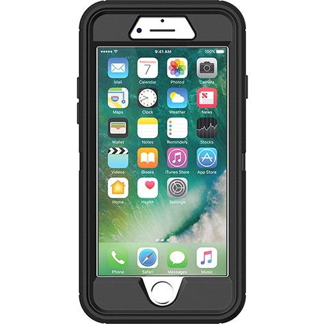 OtterBox Defender Rugged Carrying Case (Holster) Apple iPhone 7, iPhone 8, iPhone SE 2, iPhone SE 3 Smartphone - Black