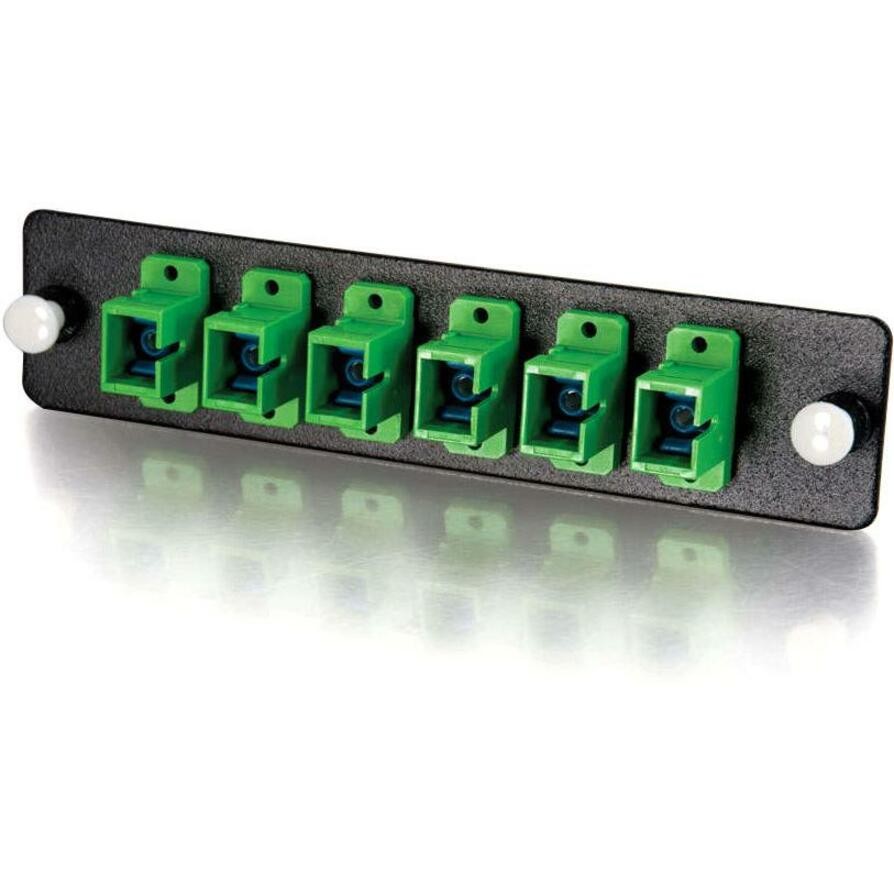 Cables To Go C2G 12-Strand SC, Zirconia Insert, SM, Apc, Green, SC Adapter Panel