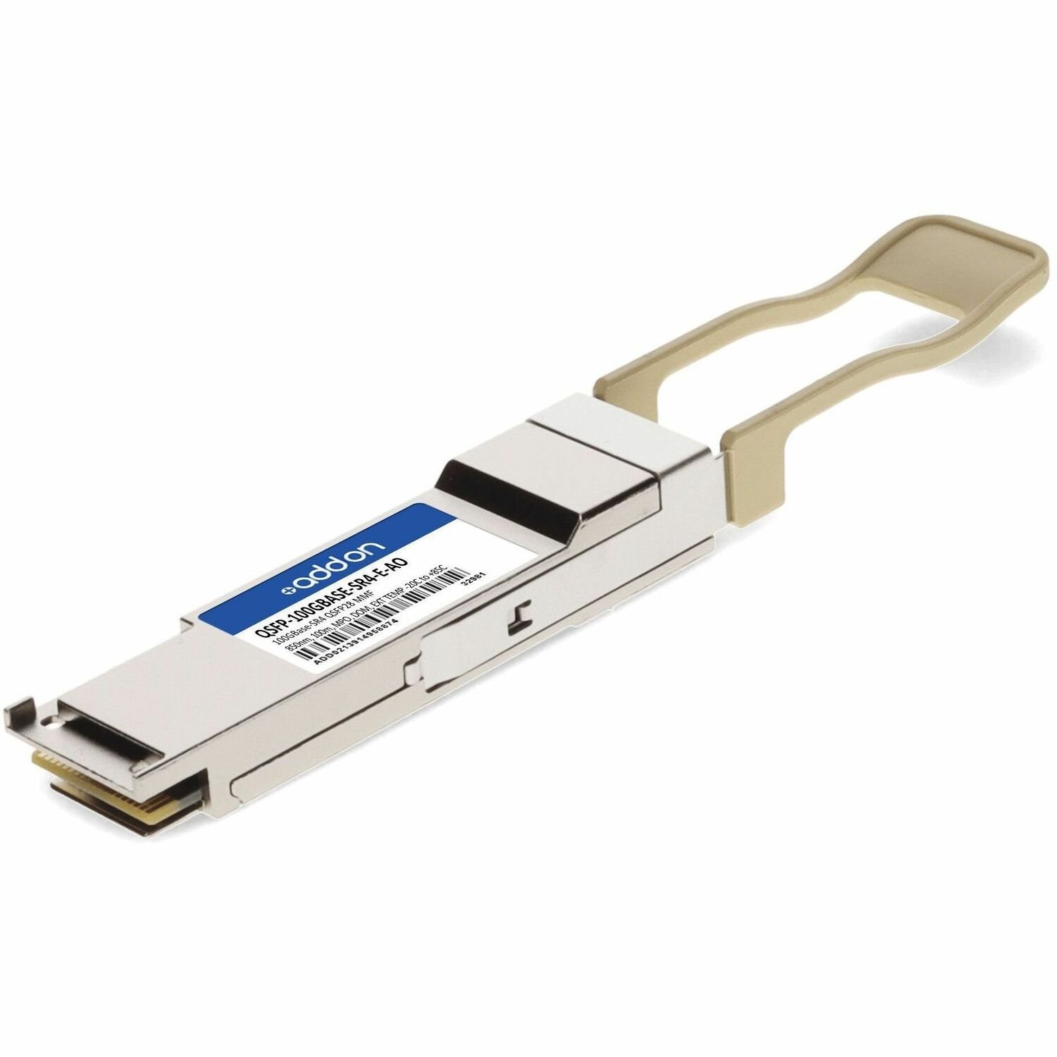 AddOn MSA and TAA 100GBase-SR4 QSFP28 Transceiver (MMF, 850nm, 100m, MPO, DOM, -20 to 85C)