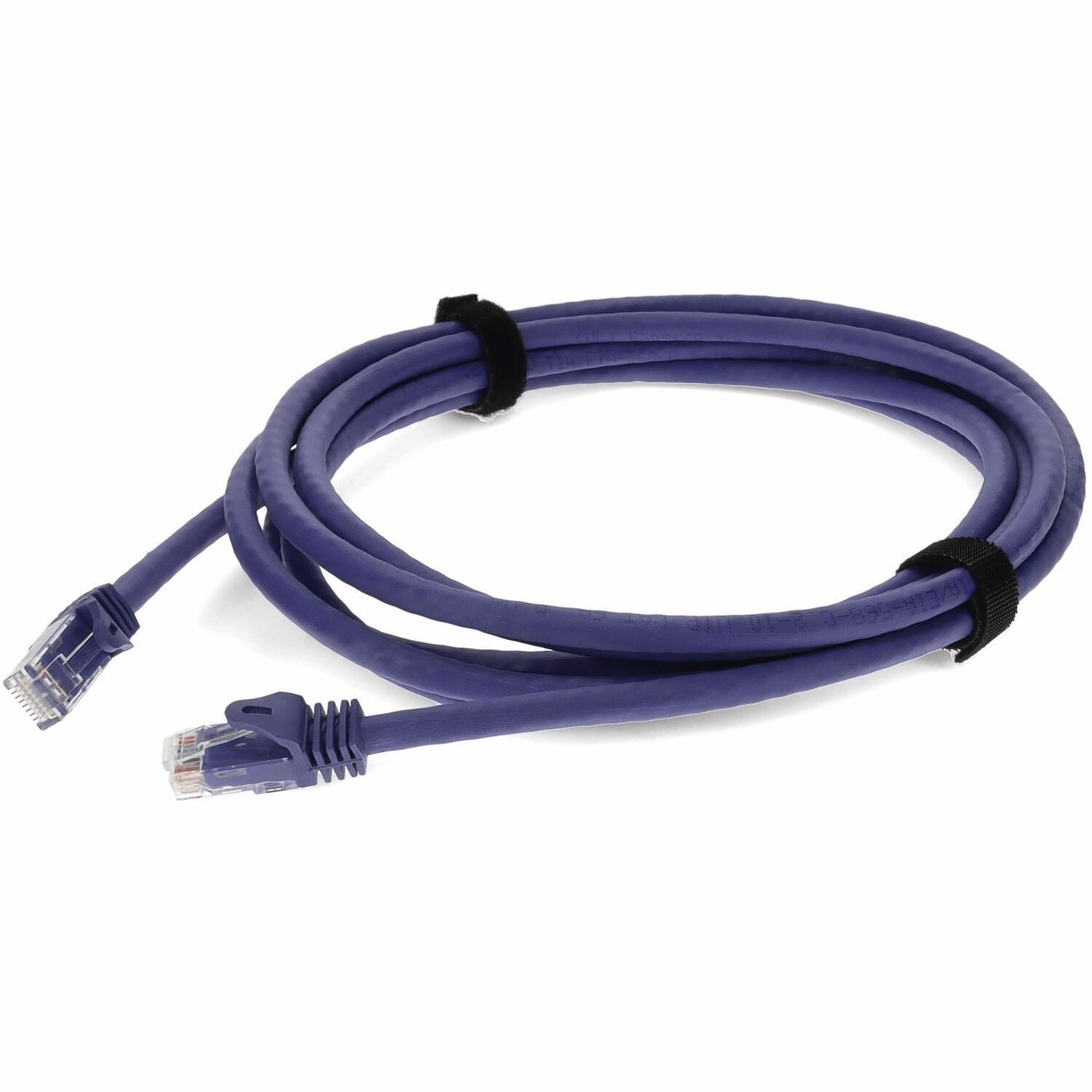 AddOn 4ft Purple CAT 6A PVC Ethernet Cable Snagless Bubble Boot RJ-45 M/M