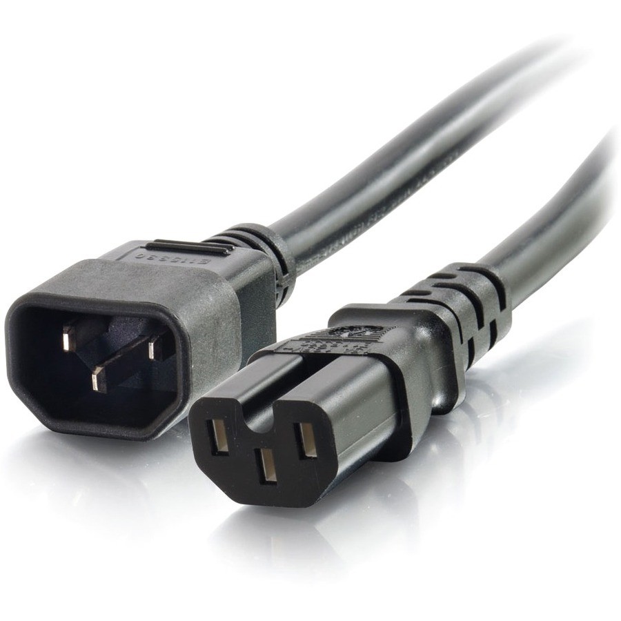 Cables To Go C2G Power Cord Iec C14 To Iec C15 14Awg 250 Volt, Black, 6FT