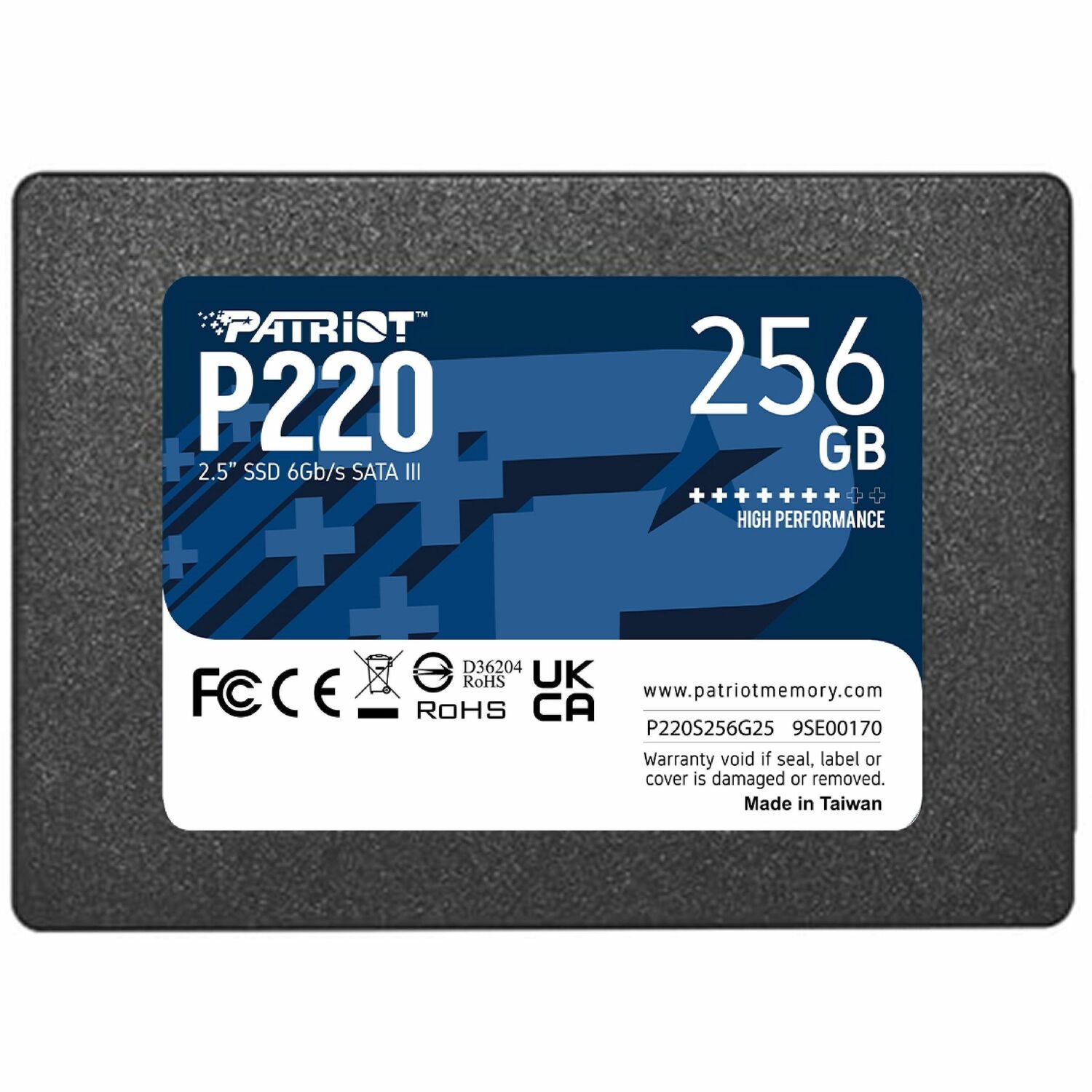 Patriot Memory P220 256 GB Solid State Drive - 2.5" Internal - SATA (SATA/600)