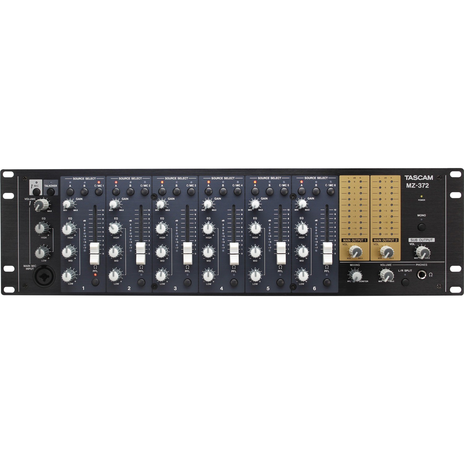 TASCAM MZ-372 Installation Mixer