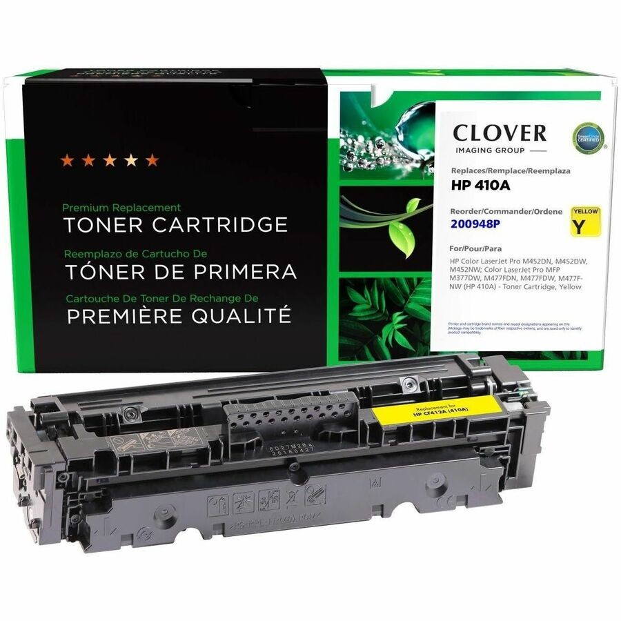 Clover Imaging Remanufactured Yellow Toner Cartridge for HP 410A (CF412A)