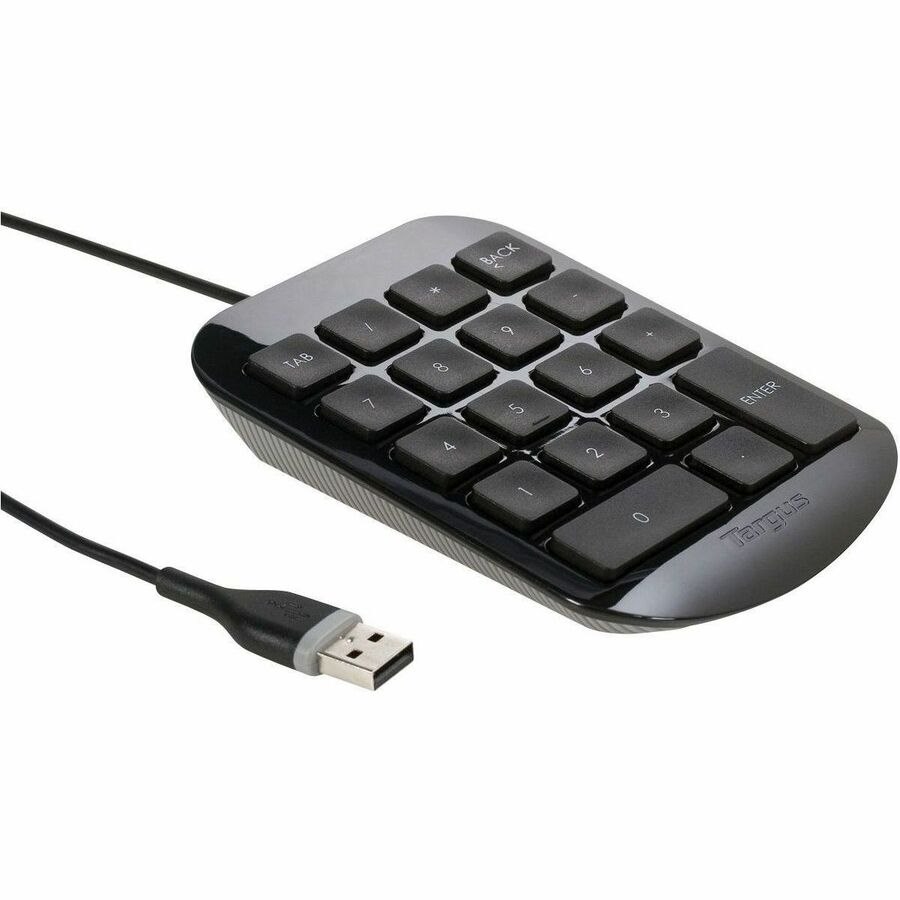 Targus Keypad - Cable Connectivity - USB Interface - Black