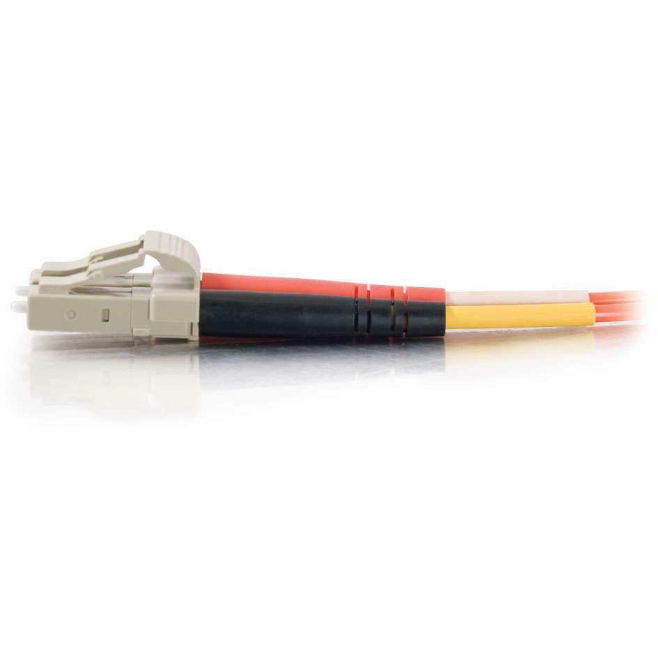 Cables To Go C2G LC-LC 62.5/125 Om1 Multimode Duplex Fiber Cable, Orange, 1M
