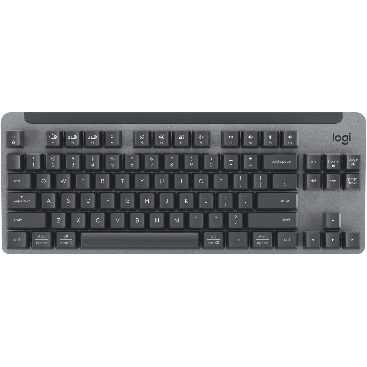Logitech Signature YR0078 Keyboard - Wireless Connectivity - Graphite