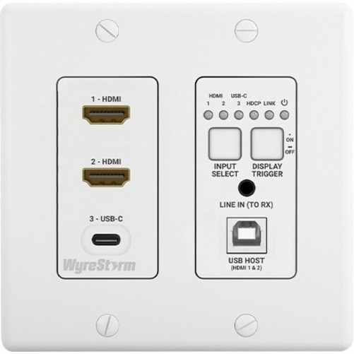 WyreStorm 3-Input In-wall HDBaseT Transmitter (2-Gang US)