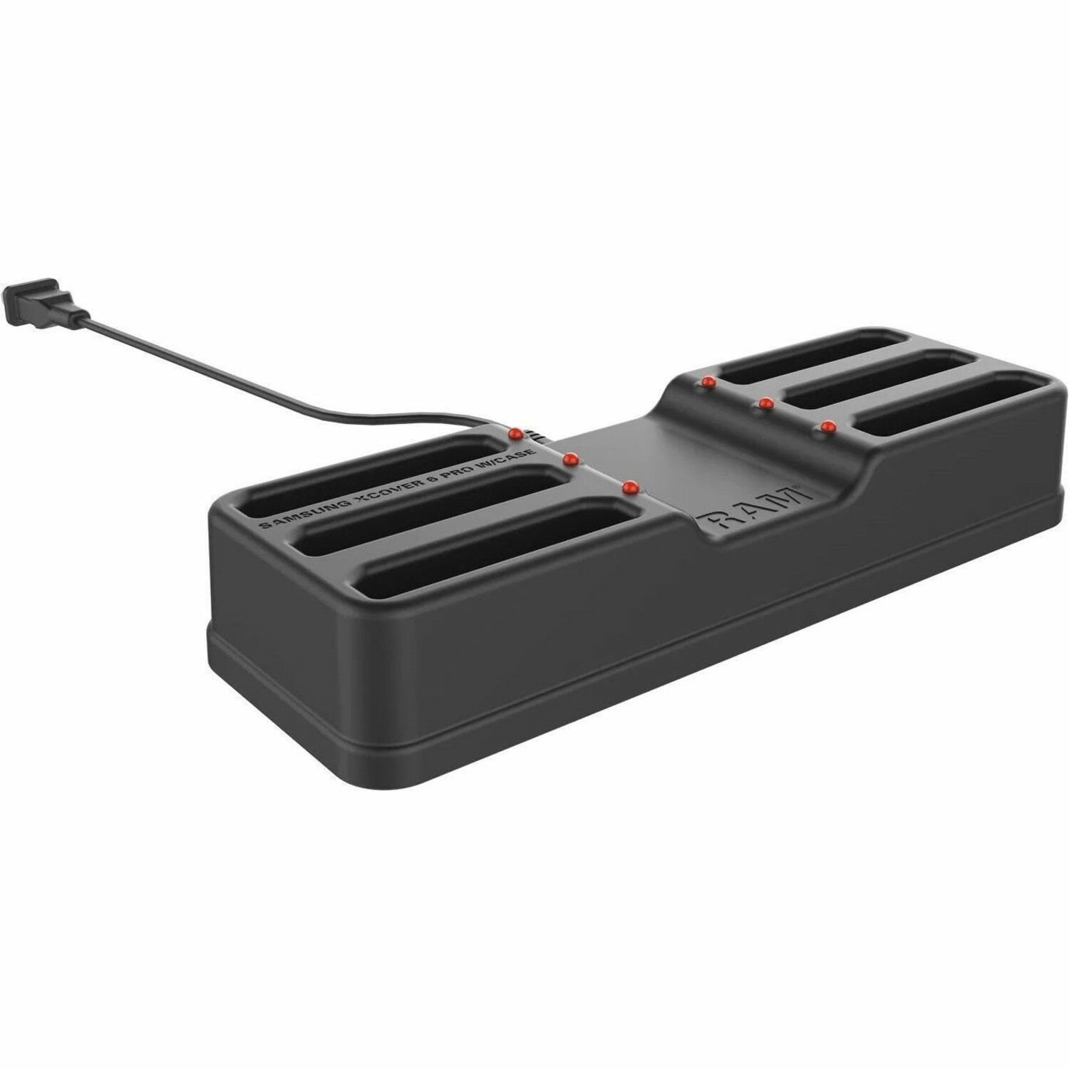 RAM Mounts 6-Port Charging Dock for Samsung XCover6 Pro with OEM or RAM&reg; Skin