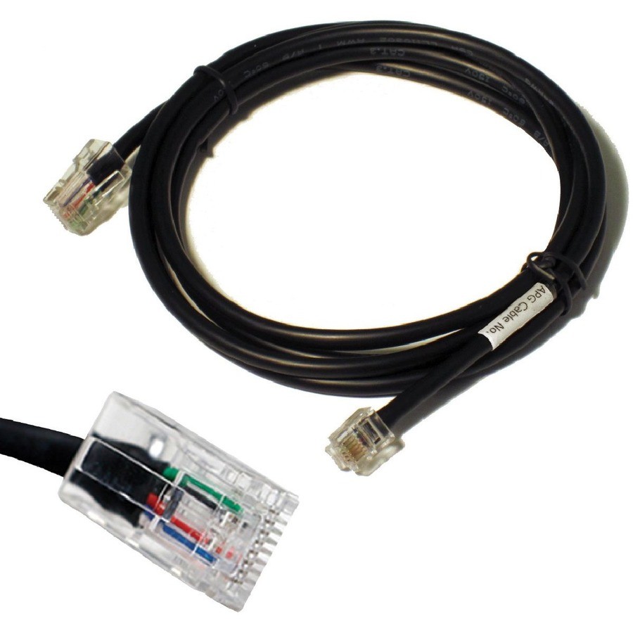 apg&reg; Printer Interface Cable | CD-101A-10 Cable for Cash Drawer to Printer | 1 x RJ-12 Male - 1 x RJ-45 Male | Connects to EPSON and Star Printers | 10' Length