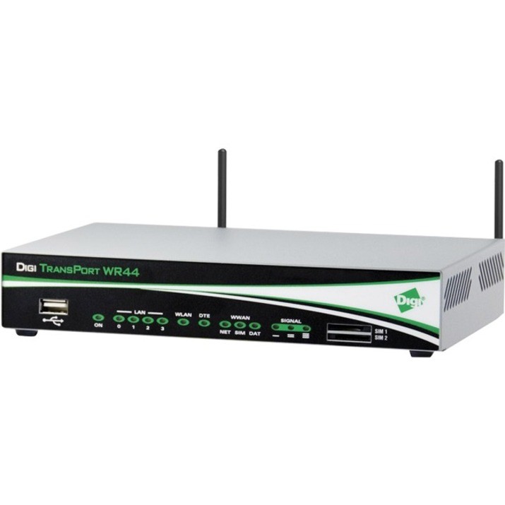 Digi TransPort WR44 Wi-Fi 4 IEEE 802.11n Cellular Modem/Wireless Router