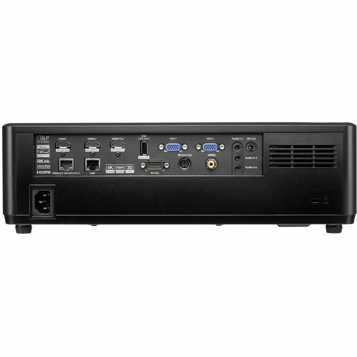 Optoma ZU607TST 3D Short Throw DLP Projector - 16:10 - Black